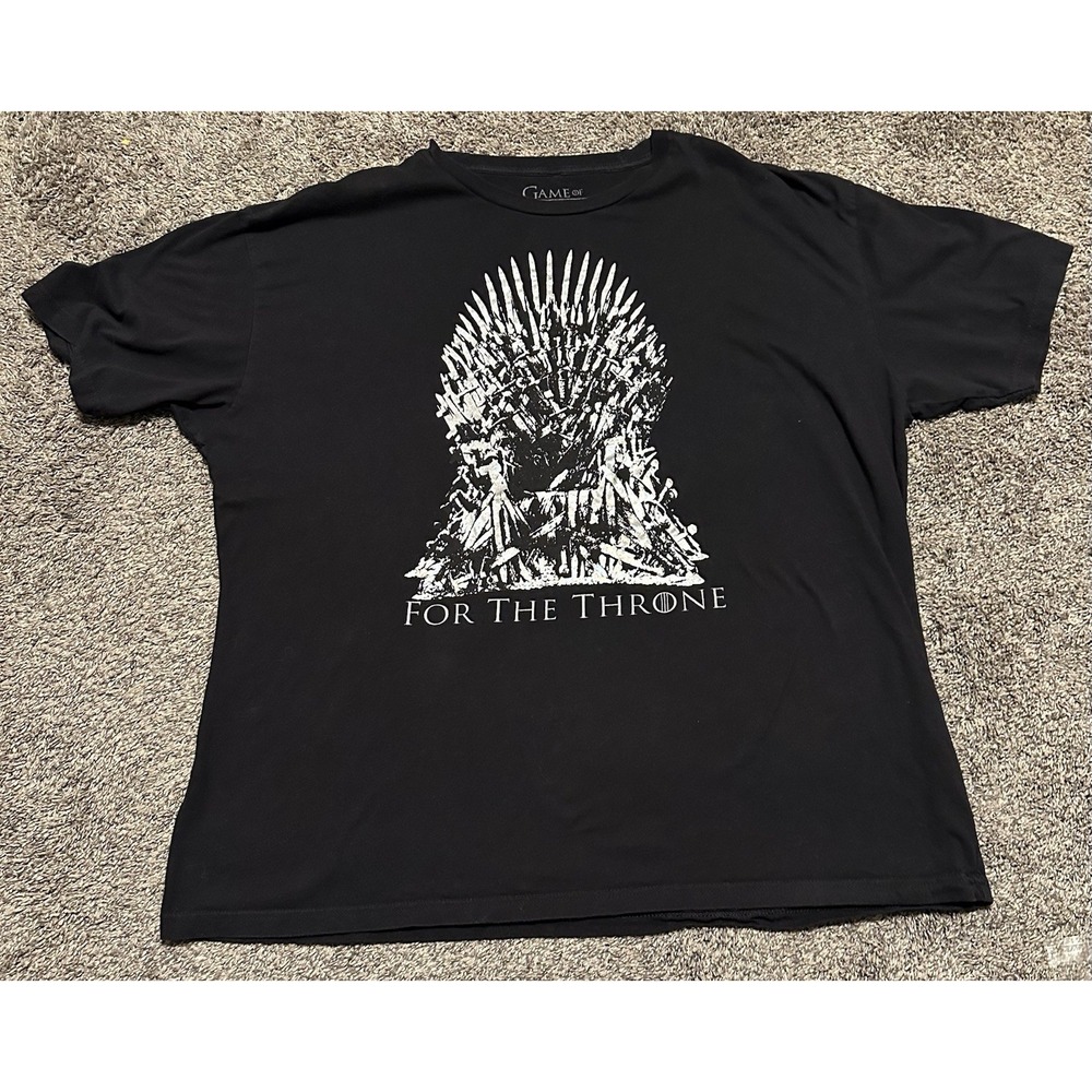 Game of Thrones T-Shirt Iron Throne "For the Throne" Black Size XXL - Official